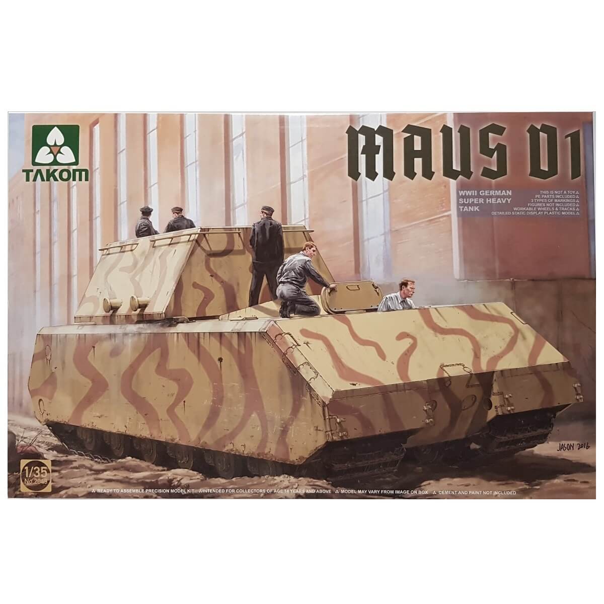 1:35 WWII German Super Heavy Tank Maus V1 - TAKOM