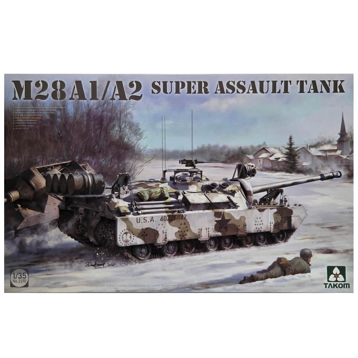 1:35 M28A1/A2 Super Assault Tank - TAKOM