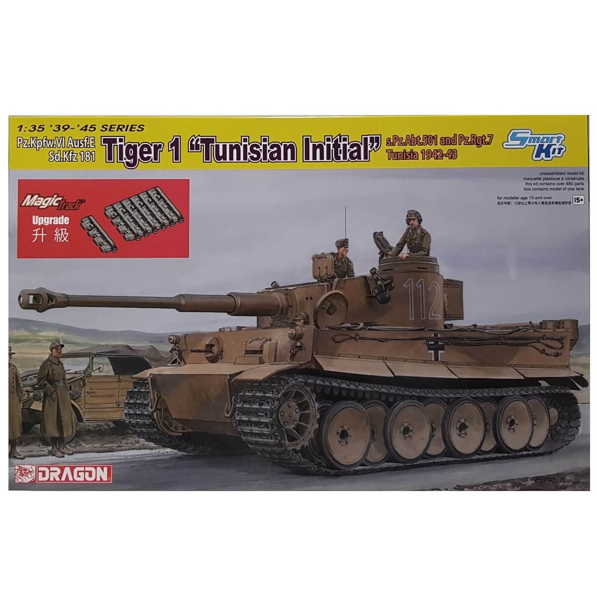 1:35 Pz.Kpfw. VI Ausf. E Sd.Kfz 181 Tiger 1 - Tunisian Initial - DRAGON