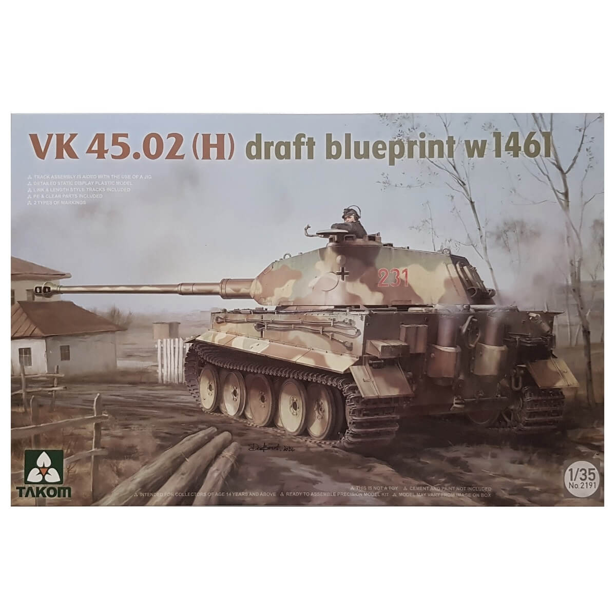 1:35 VK45.02(H) Draft Blueprint w1461 - TAKOM