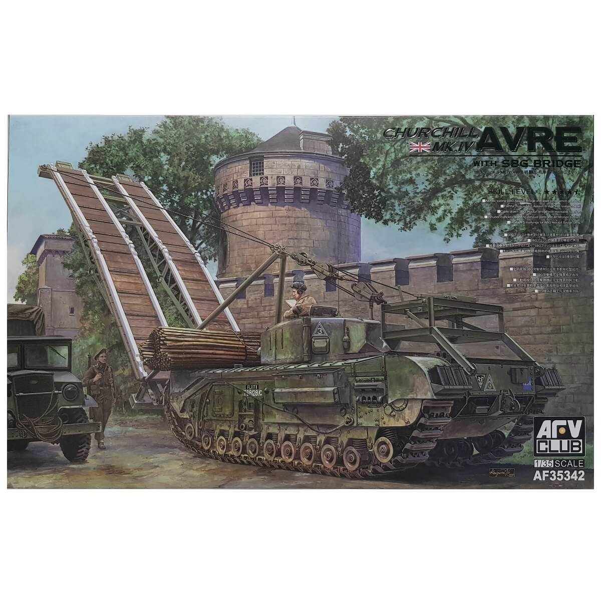 1:35 Churchill Mk.IV AVRE with SBG bridge - AFV CLUB