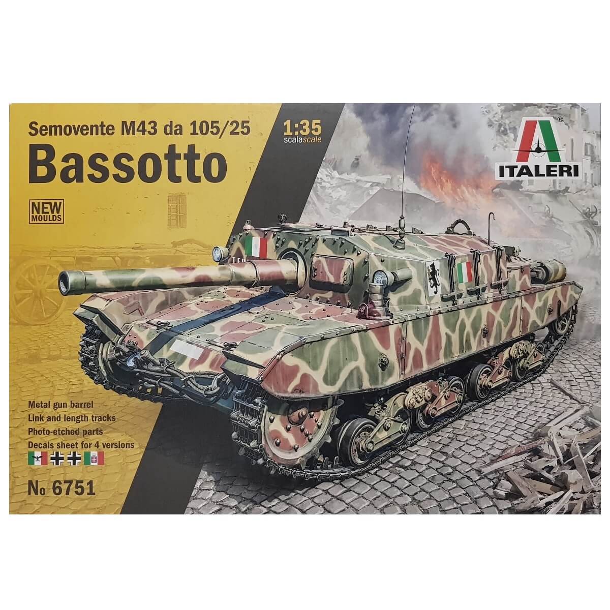 1:35 Semovente M43 da 105/25 Bassotto - ITALERI