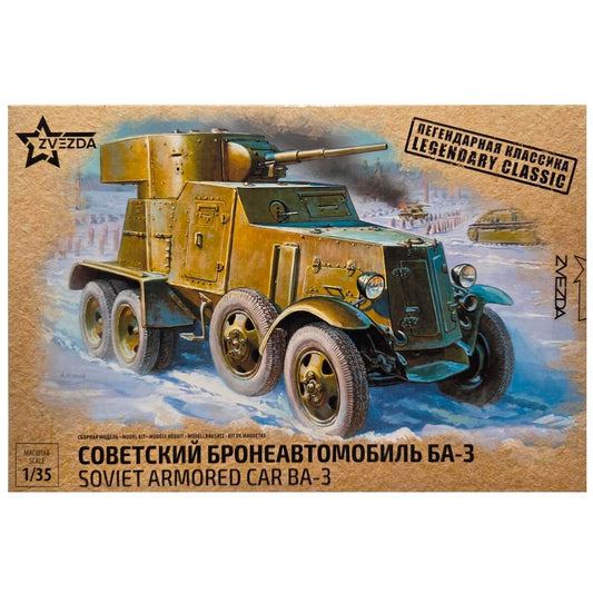 1:35 Soviet Armored Car BA-3 mod. 1934 - ZVEZDA