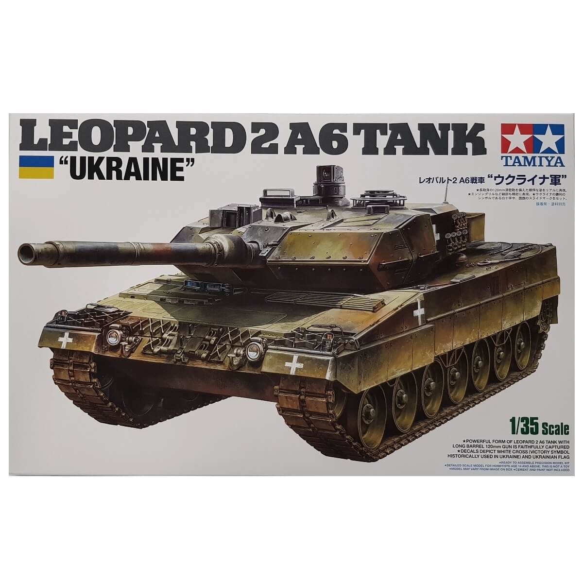1:35 Leopard 2A6 Tank - Ukraine - TAMIYA
