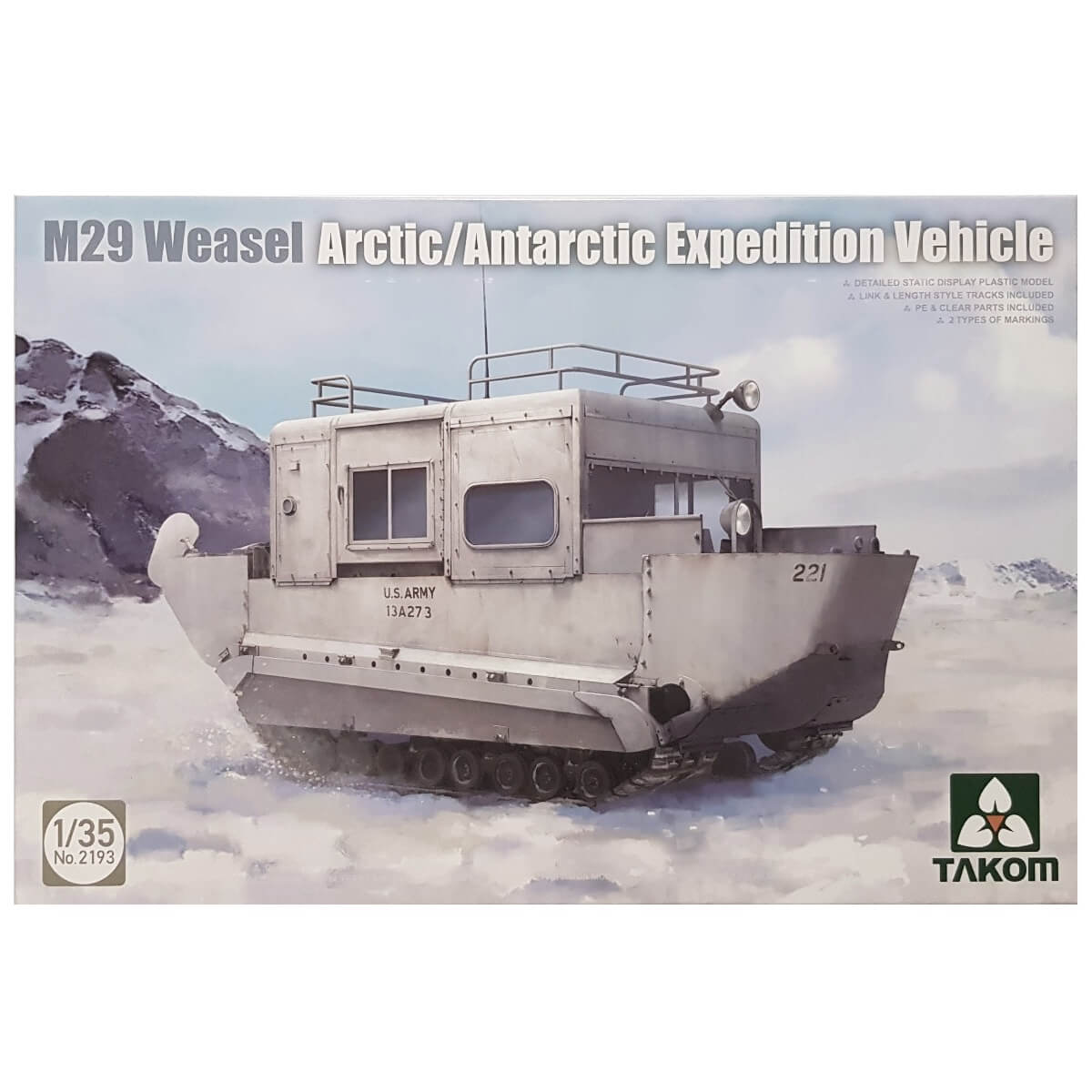 1:35 M29 Weasel Arctic/Antarctic Expedition Vehicle - TAKOM