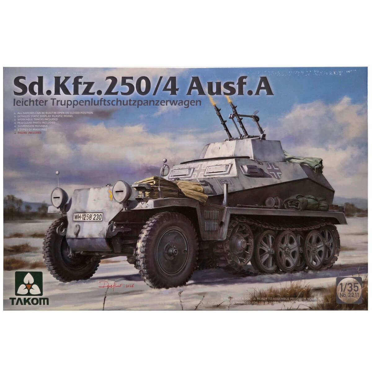 1:35 Sd.Kfz. 250/4 Ausf. A leichter Truppenluftschutzpanzerwagen - TAKOM