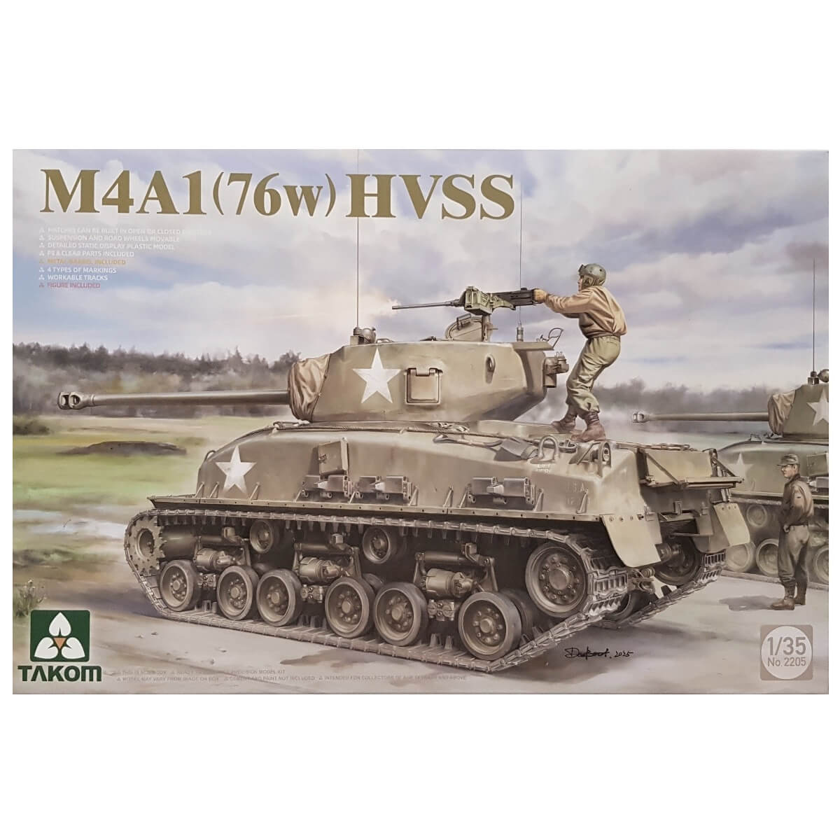 1:35 M4A1 76(w) HVSS - TAKOM