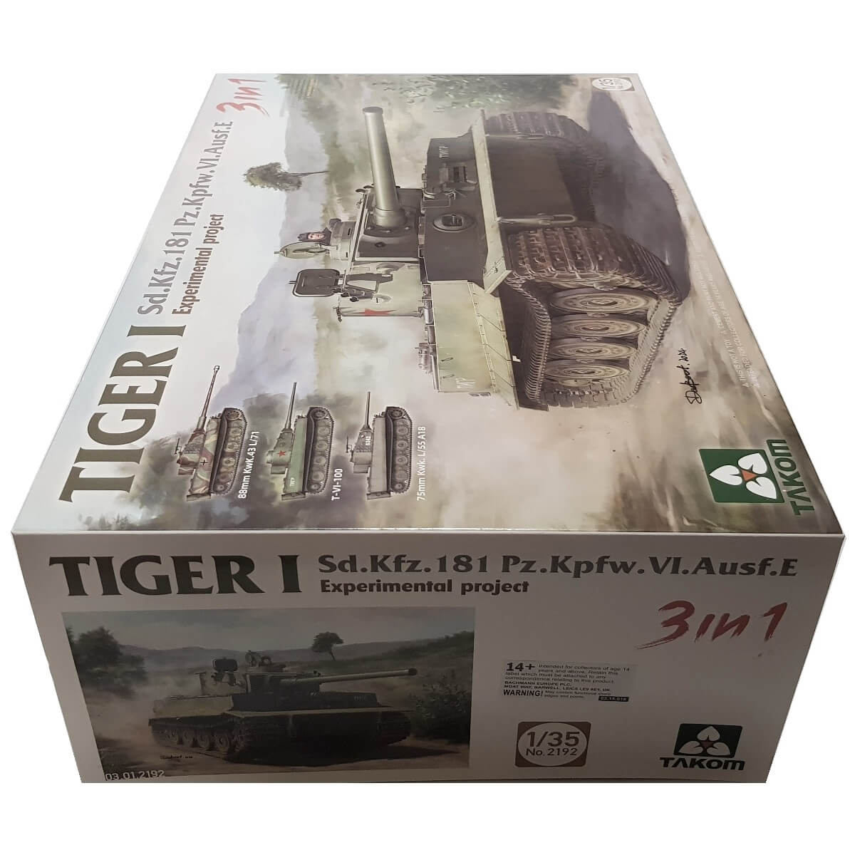 1:35 Sd.Kfz.181 Pz.Kfw.VI. Ausf. E Tiger I Experimental Project - TAKOM