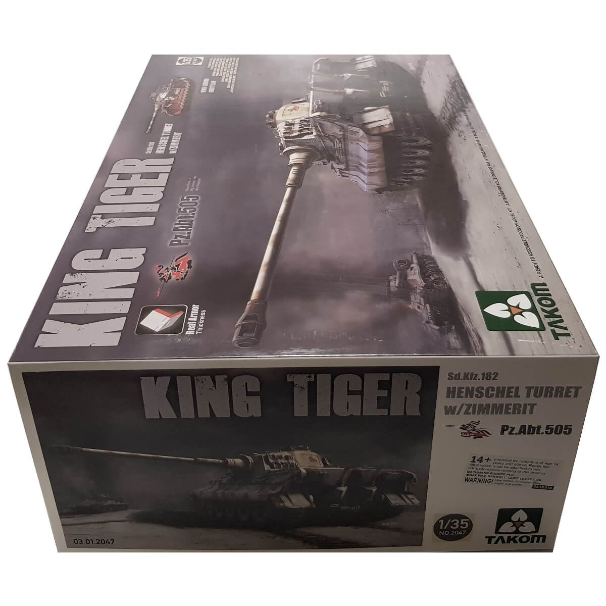 1:35 King Tiger Pz.Abt. 505 Sd.Kfz.182 Henschel Turret with Zimmerit - TAKOM