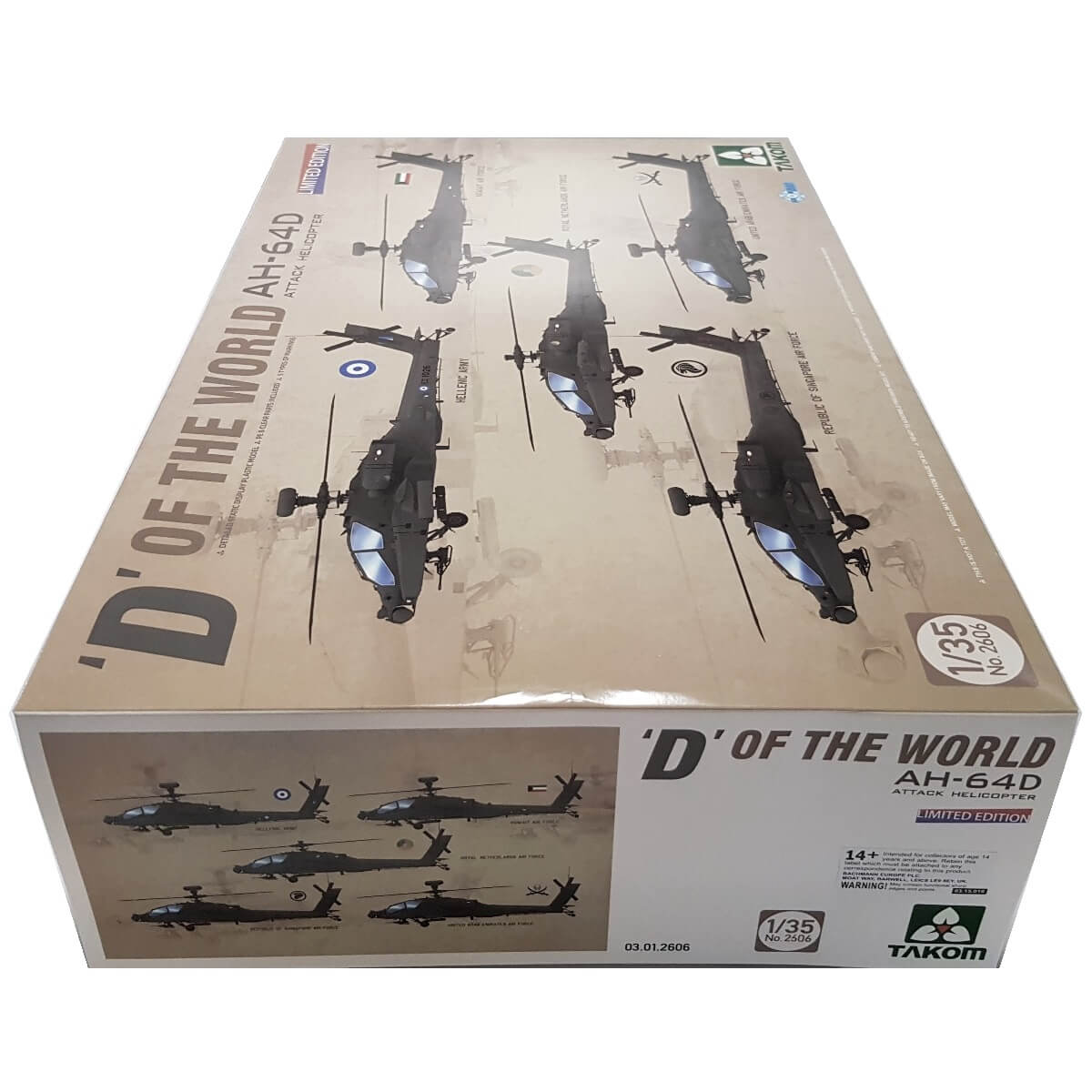 1:35 AH-64D Attack Helicopter - D of the World - TAKOM