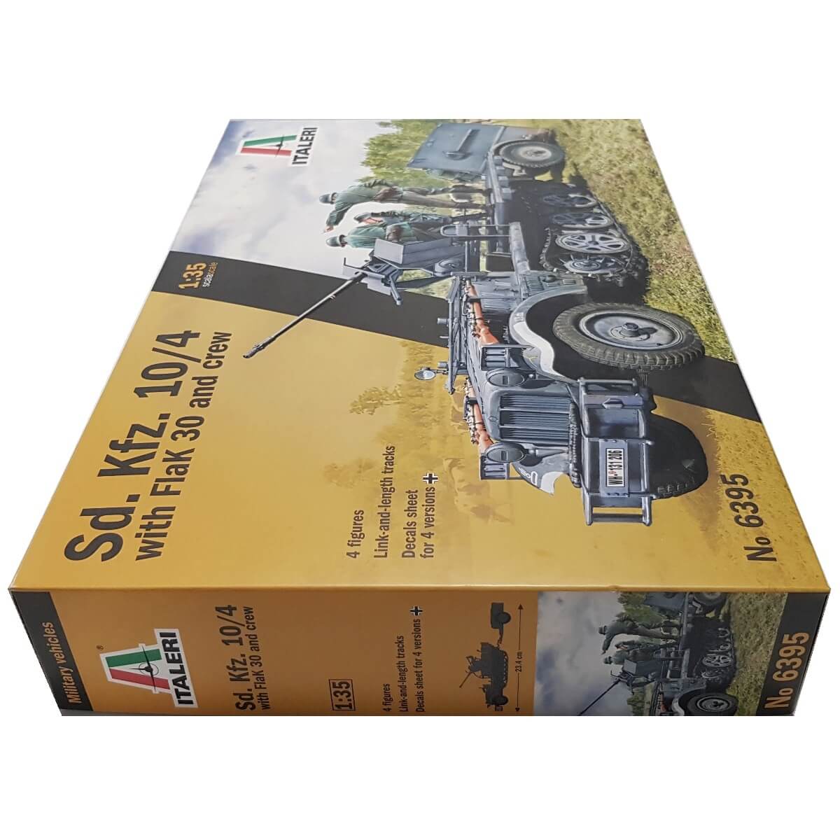 1:35 Sd. Kfz. 10/4 with FlaK 30 and Crew - ITALERI