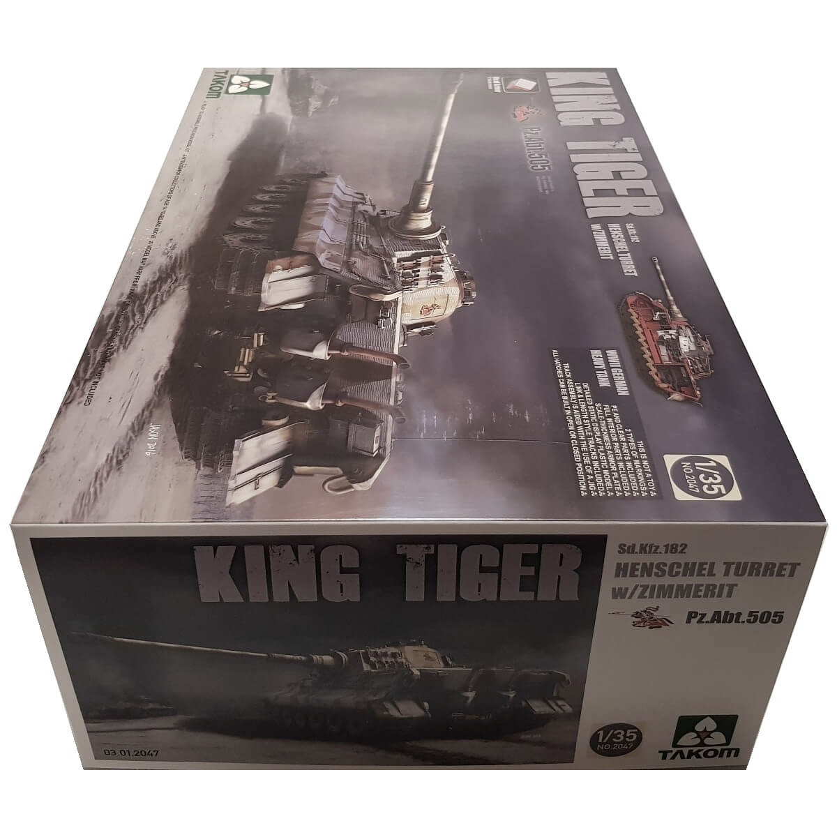 1:35 King Tiger Pz.Abt. 505 Sd.Kfz.182 Henschel Turret with Zimmerit - TAKOM