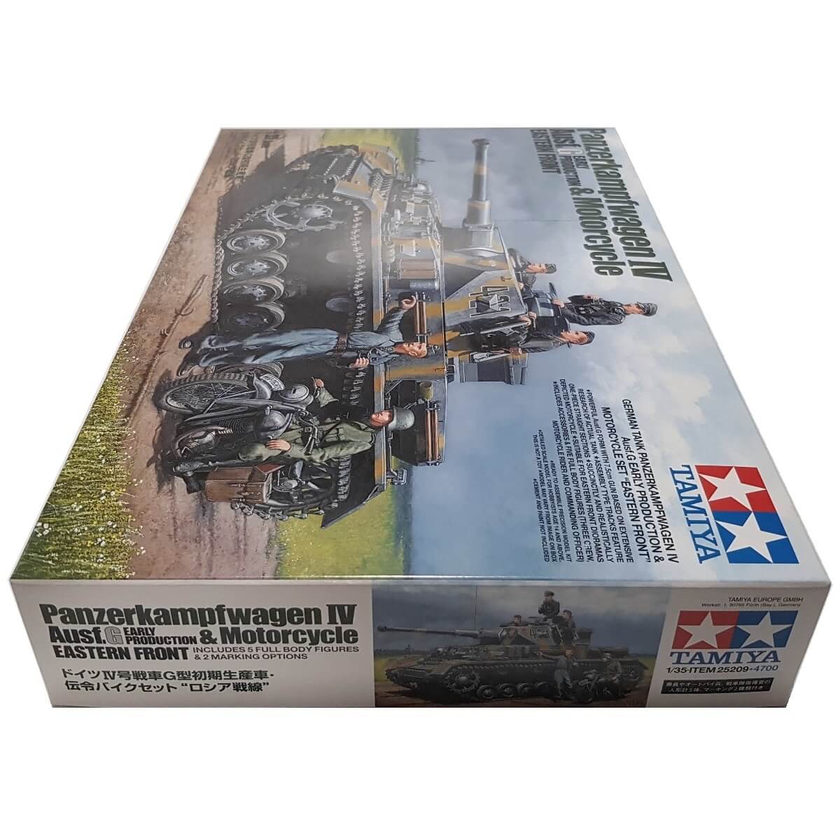1:35 Panzerkampfwagen IV Ausf G. Early Production and Motorcycle - Eastern Front - TAMIYA