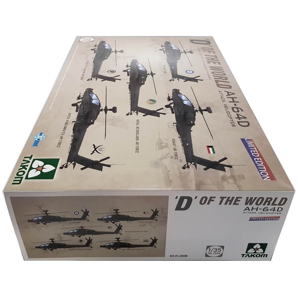 1:35 AH-64D Attack Helicopter - D of the World - TAKOM