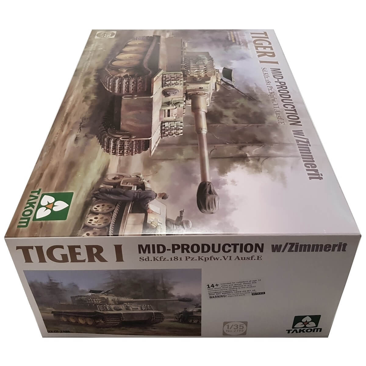 1:35 Tiger I Mid Production with Zimmerit Sd.Kfz. 181 Pz.Kpfw. VI Ausf. E - TAKOM