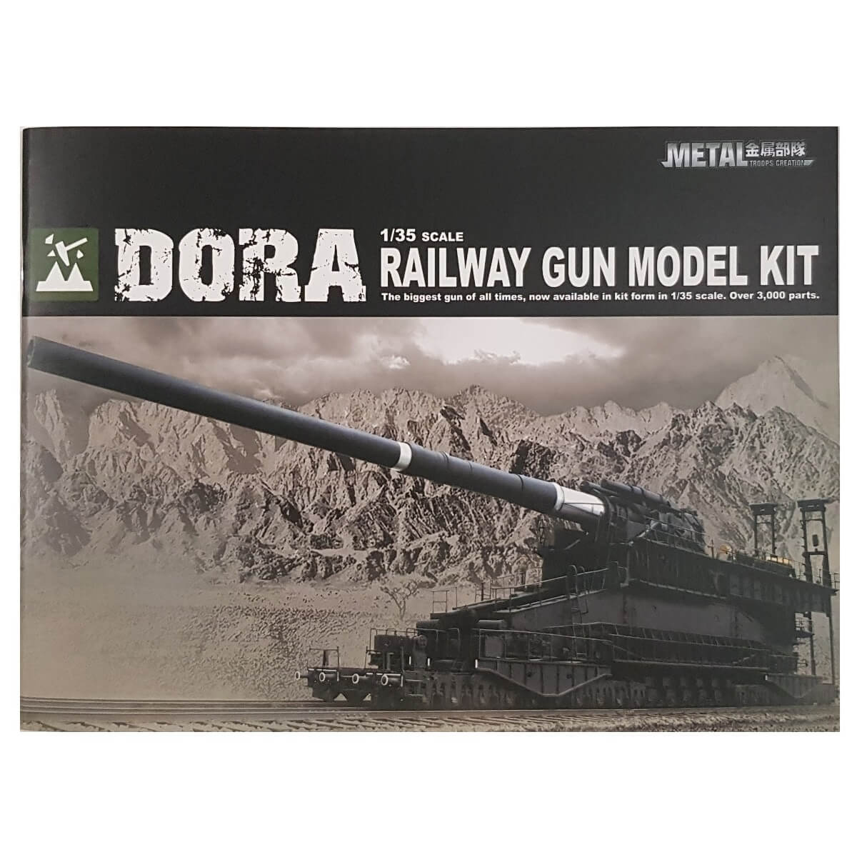 1:35 Dora 80cm WWII German Super Heavy Railway Gun - SOAR ART