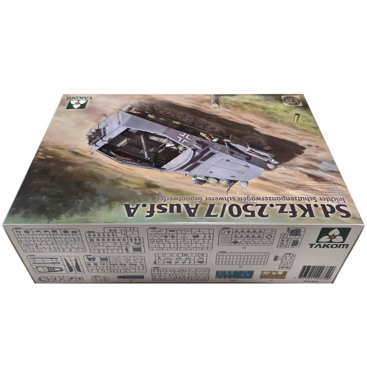 1:35 Sd.Kfz. 250/7 Ausf. A leichte Schutzenpanzerwagen schwerer Granatwerfer - TAKOM