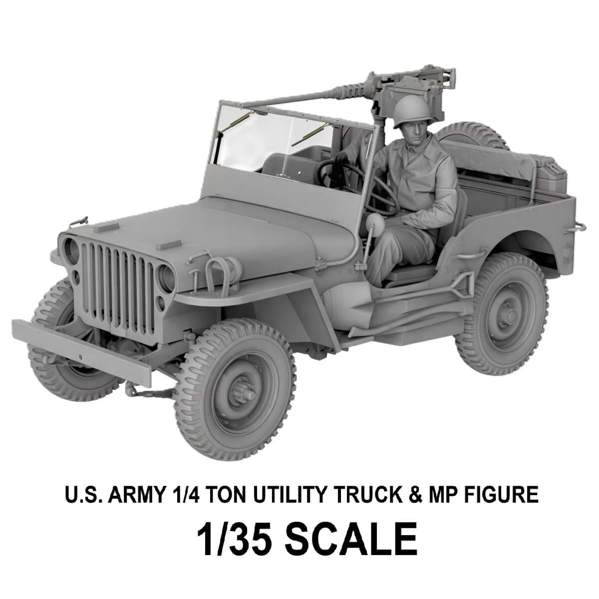 1:35 Sherman² Box DEGEM ALEF  and M4A1(76)W VVSS with US Army 1/4 Ton Utility Truck - TAKOM
