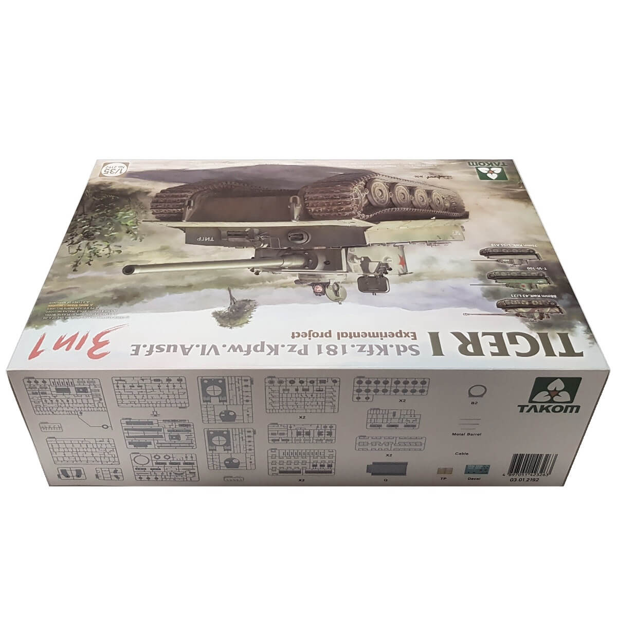 1:35 Sd.Kfz.181 Pz.Kfw.VI. Ausf. E Tiger I Experimental Project - TAKOM