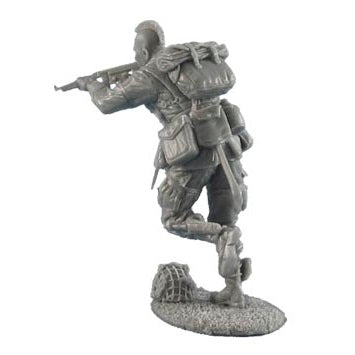 1:35 US Airborne Paratrooper Running with Thompson SMG - FIRST LEGION