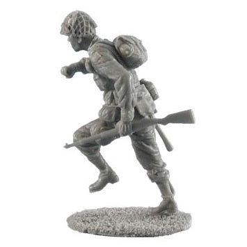 1:35 US Airborne Paratrooper Running with M1 Garand - FIRST LEGION