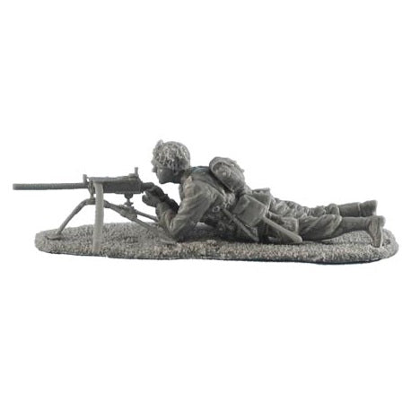 1:35 US Airborne Paratrooper Firing .30 Cal Browning MG - FIRST LEGION