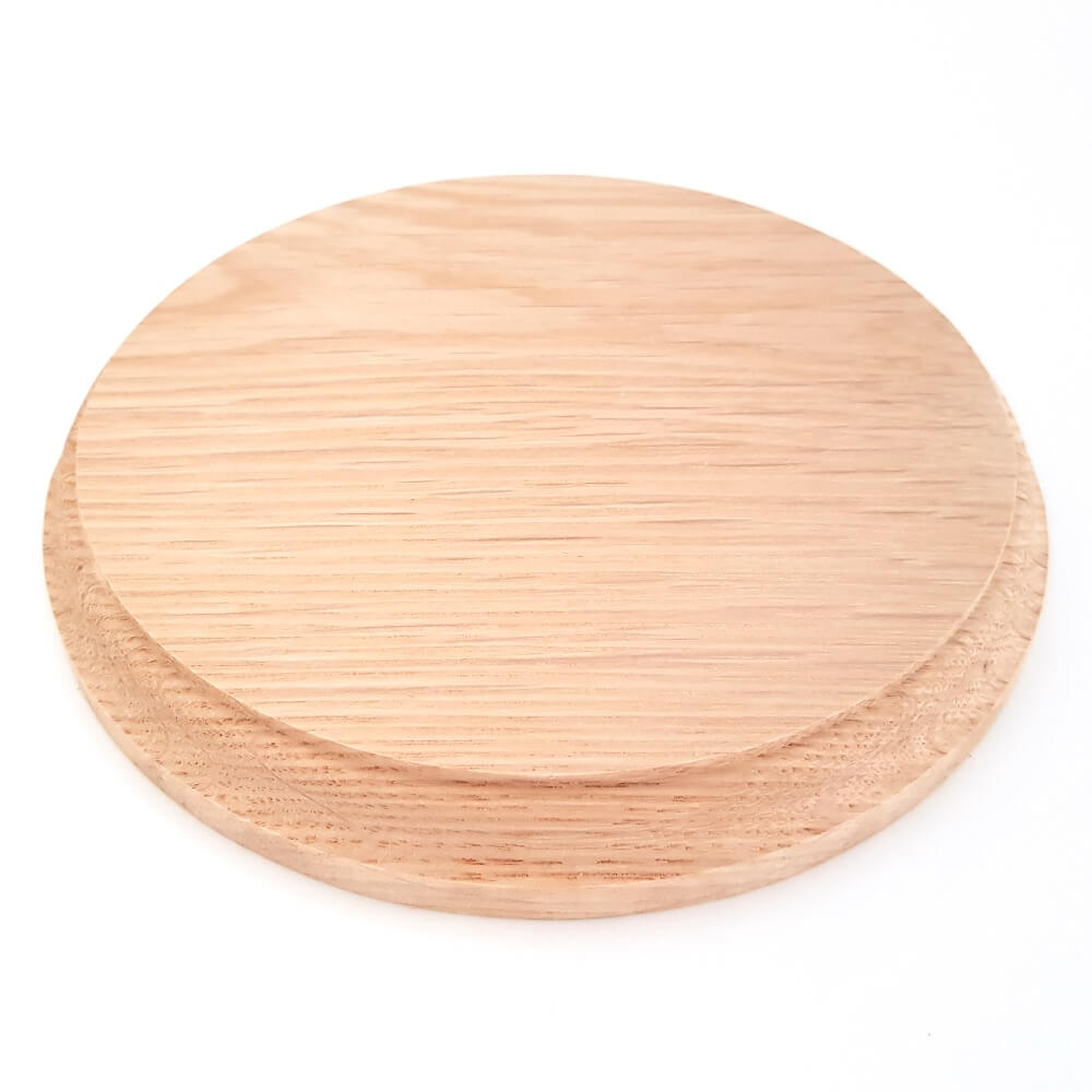 Solid OAK round base 150 x 20 mm / 6 x ¾ inch – one35scale
