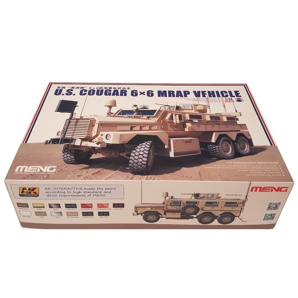 1:35 US Cougar 6 x 6 MRAP Vehicle - MENG