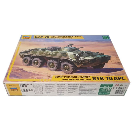 1:35 Soviet BTR-70 APC Personnel Carrier - Afghanistan 1979-1989 - ZVEZDA