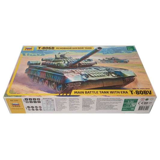 1:35 Soviet T-80BV Main Battle Tank with ERA - ZVEZDA