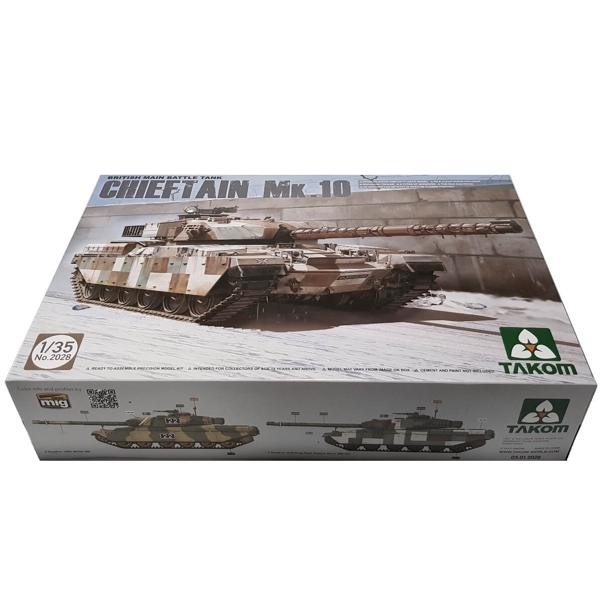 1:35 British Main Battle Tank Chieftain Mk.10 - TAKOM