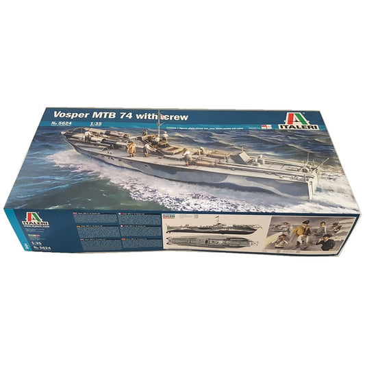 1:35 Royal Navy VOSPER Torpedo Boat MTB 74 with Crew - ITALERI