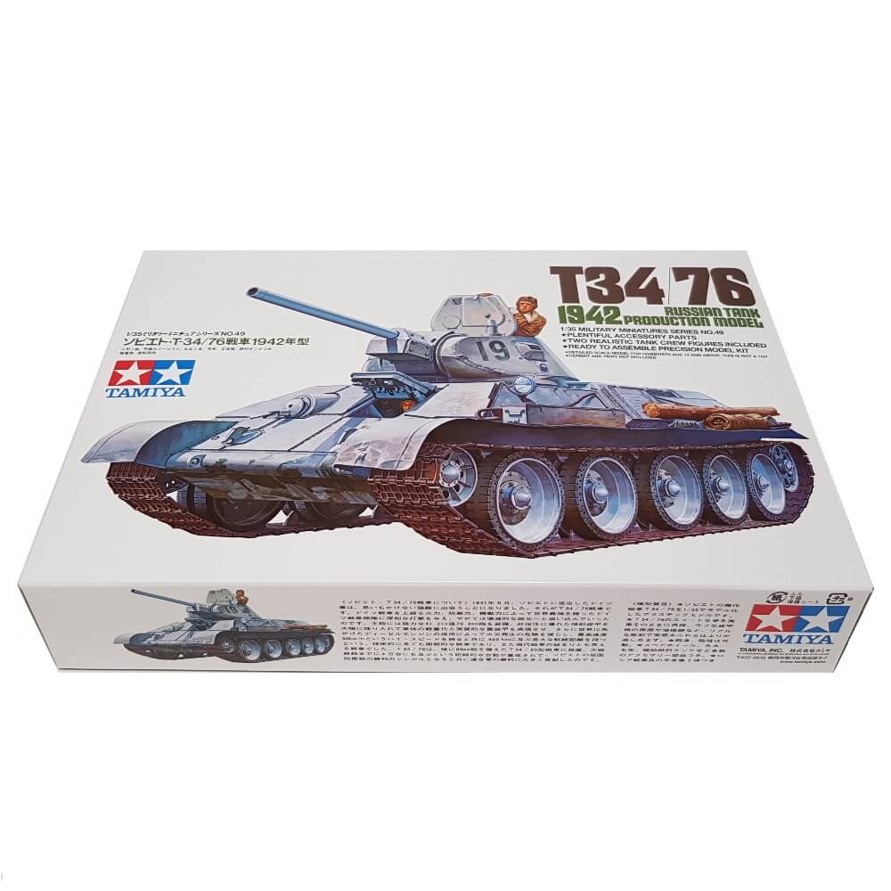 1:35 Russian T34/76 Tank 1942 Production Model - TAMIYA