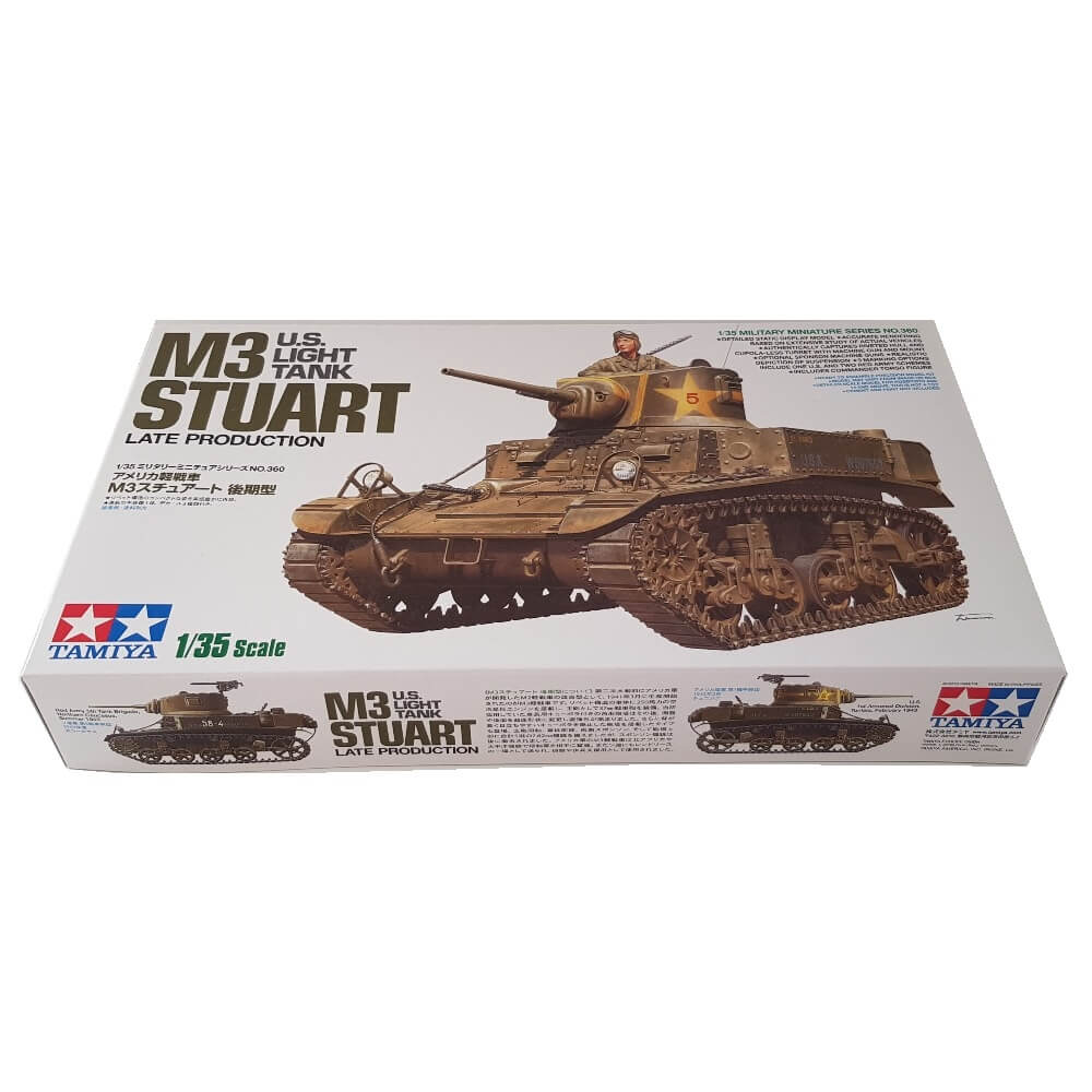 1:35 US Army Light Tank M3 Stuart Late Production - TAMIYA