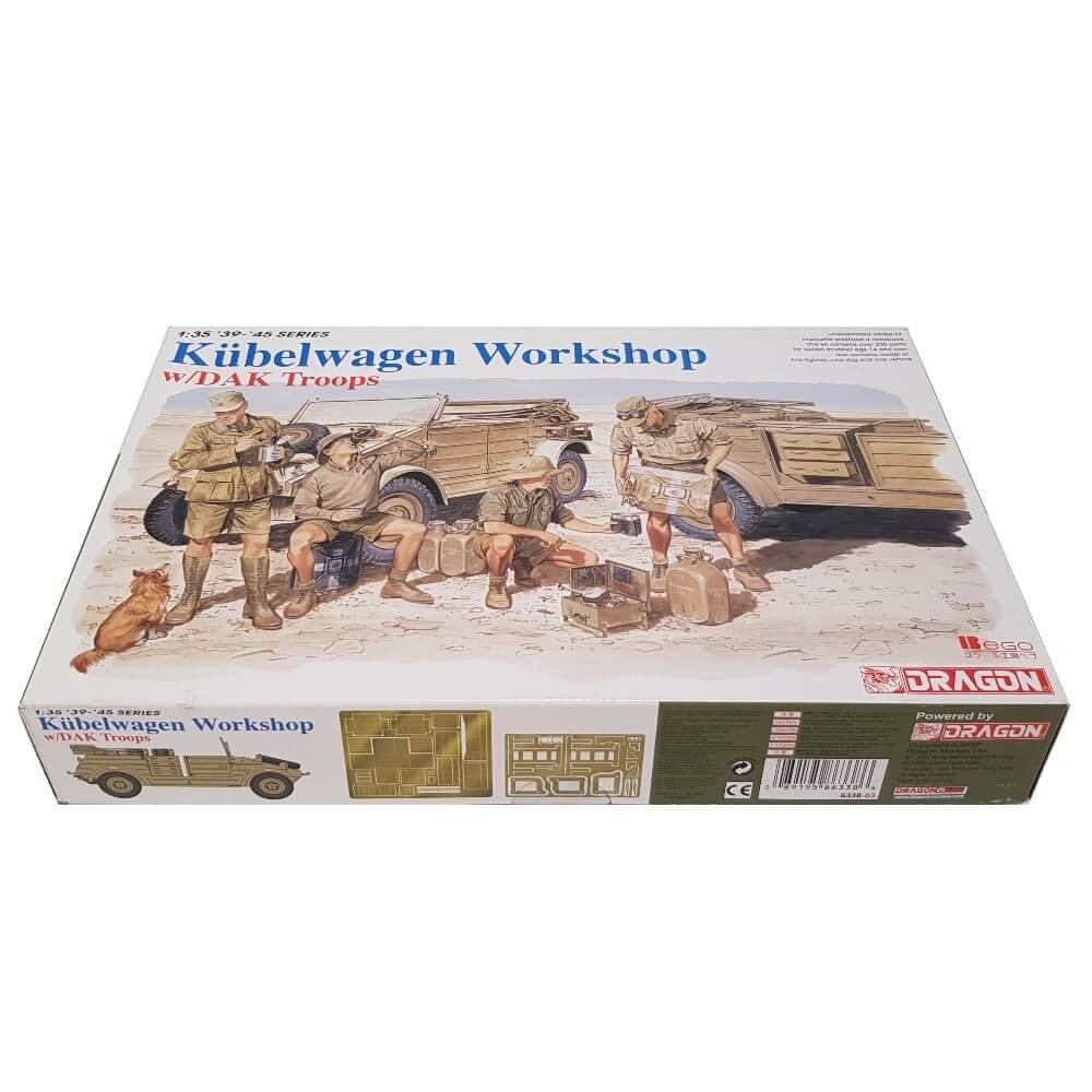 1:35 Kubelwagen Workshop with DAK Troops - DRAGON