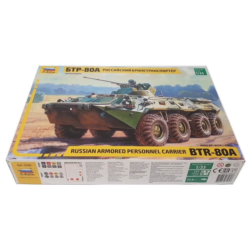 1:35 Russian BTR-80A Personal Armored Carrier - ZVEZDA