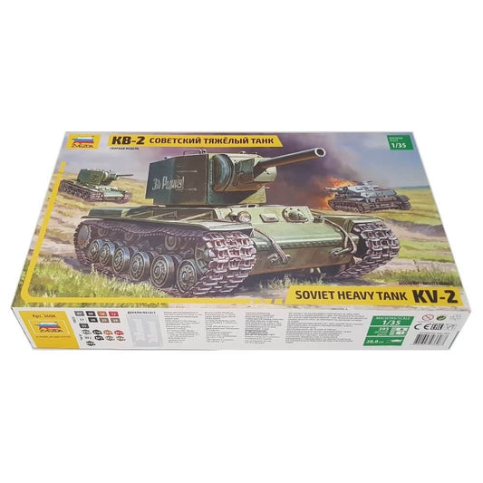 1:35 Soviet KV-2 Heavy Tank - ZVEZDA