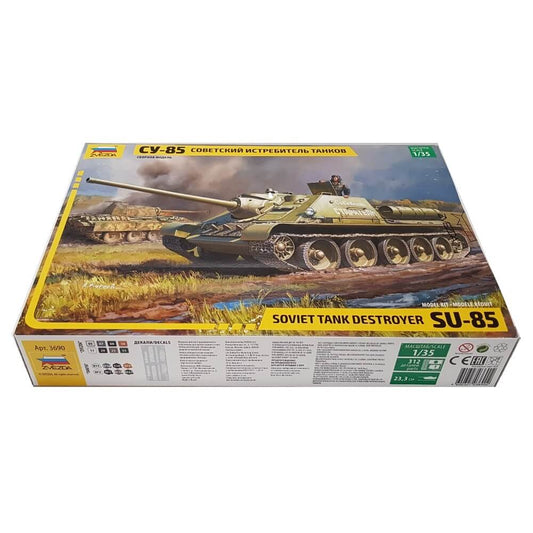 1:35 Soviet SU-85 Tank Destroyer - ZVEZDA