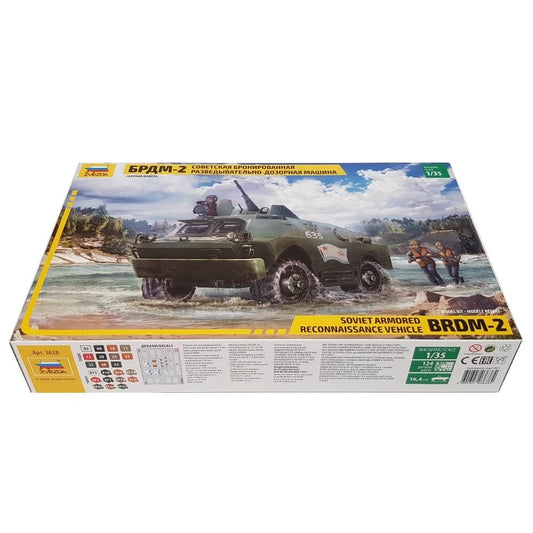 1:35 Soviet BRDM-2 Armored Reconnaissance Vehicle - ZVEZDA