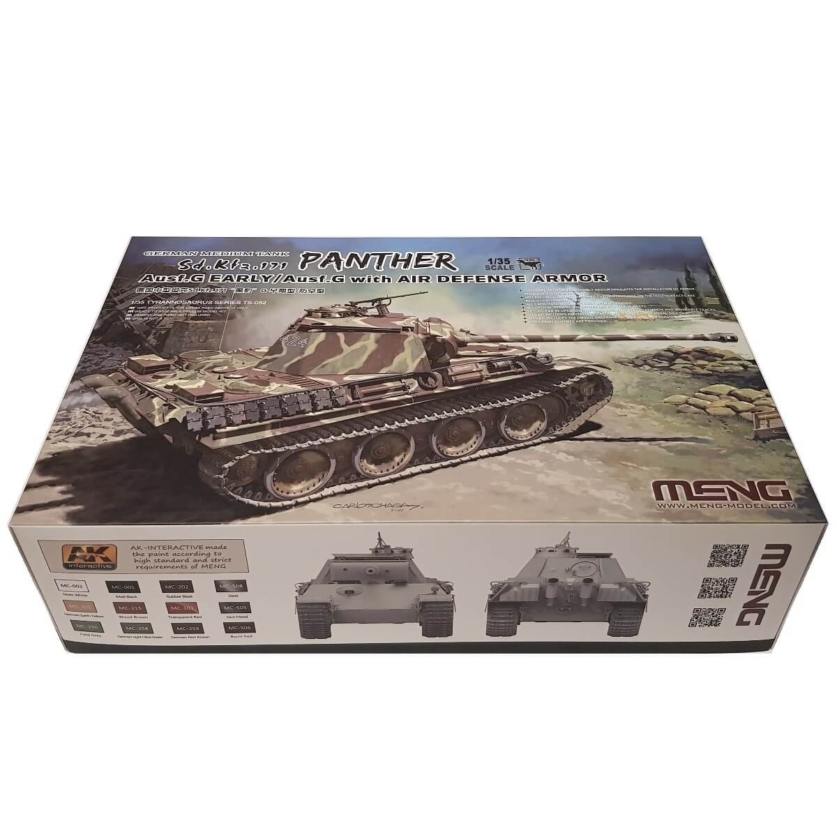 1:35 German Medium Tank Sd.Kfz. 171 PANTHER Ausf. G Early / Ausf. G with Air Defence Armor - MENG
