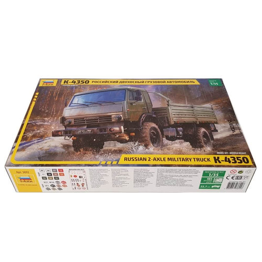 1:35 Russian 2-Axle Military Truck K-4350 - ZVEZDA