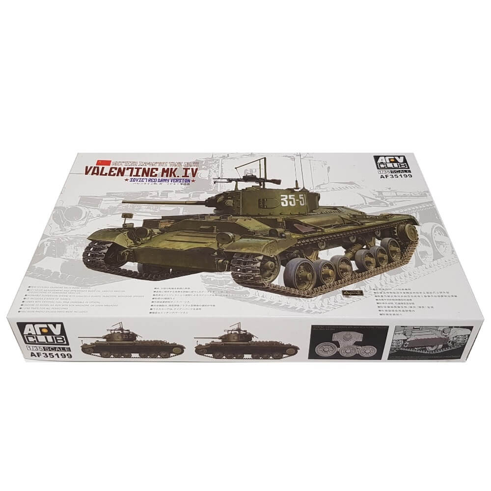 1:35 British Infantry Tank Mk.III Valentine Mk.IV Soviet Red Army Version - AFV CLUB