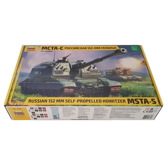 1:35 Russian 152 mm Self-Propelled Howitzer MSTA-S - ZVEZDA