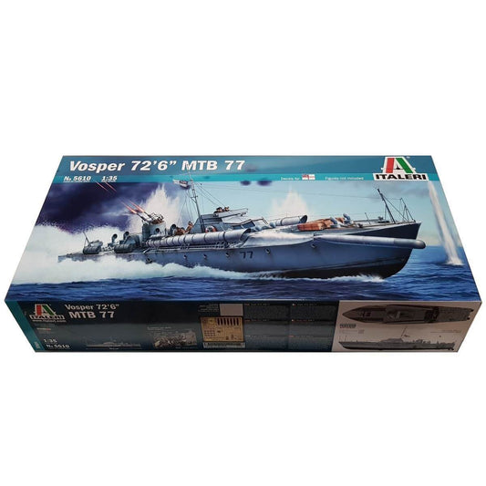 1:35 Royal Navy VOSPER 72’6” Torpedo Boat MTB 77 - ITALERI