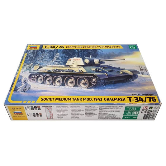 1:35 Soviet T-34/76 Medium Tank mod. 1943 URALMASH - ZVEZDA