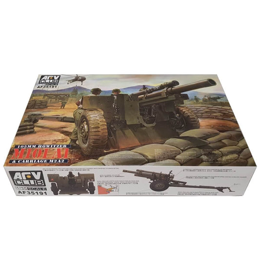 1:35 US 105mm Howitzer M101A1 on Carriage M2A2 - AFV CLUB