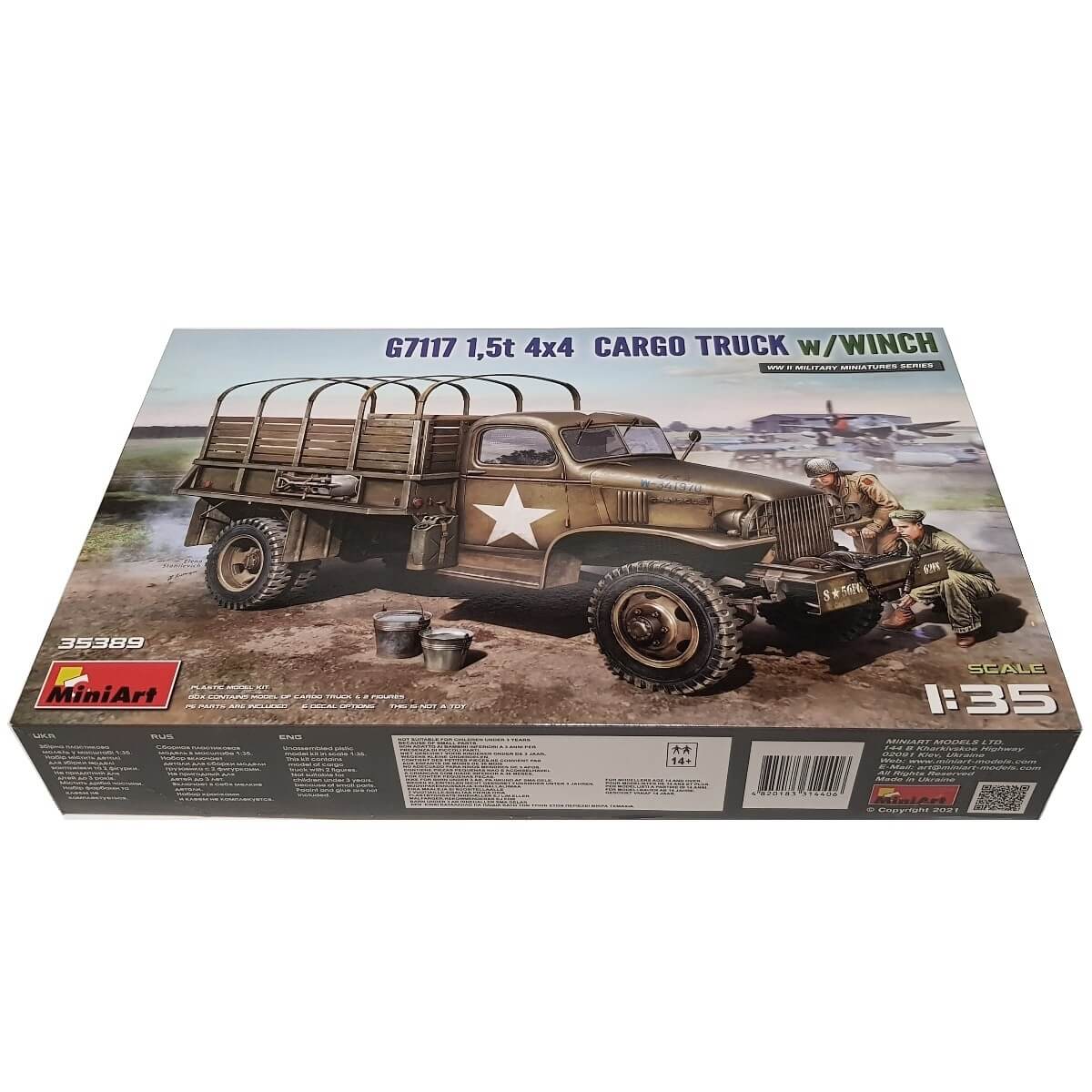 1:35 G7117 1.5T 4x4 Cargo Truck with Winch - MINIART
