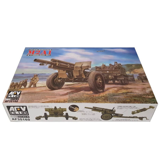 1:35 US WWII 105mm Howitzer M2A1 and Carriage M2 - AFV CLUB