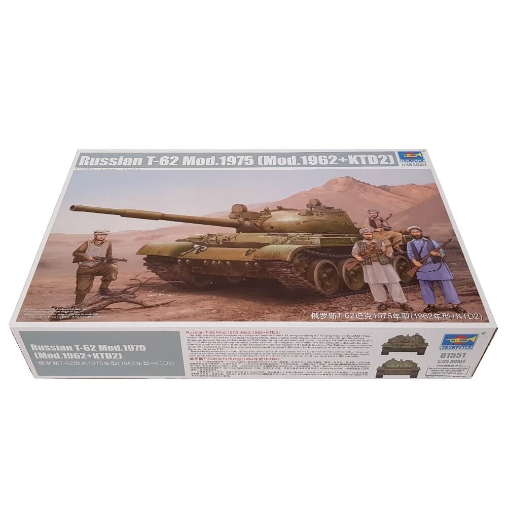 1:35 Russian T-62 Mod. 1975 / Mod. 1962 with KTD2 - TRUMPETER