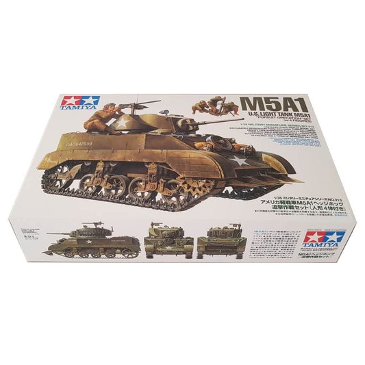 1:35 US Light Tank M5A1 Pursuit Operation with 4 Figures - TAMIYA